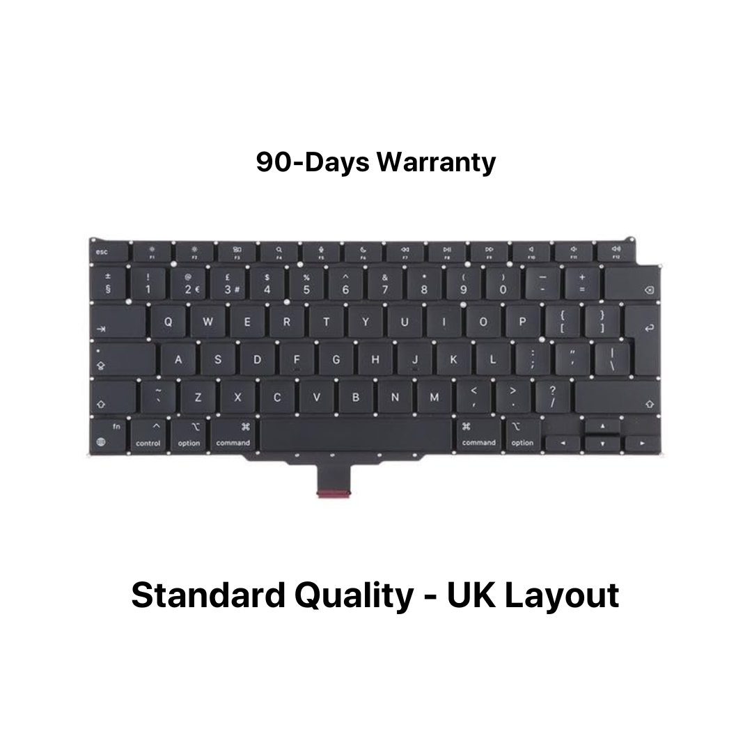 Keyboard for MacBook Air A2337 (M1, 2020) | US/UK Layout | Replacement Keypad | EMC 3598 Keyboard for MacBook Air A2337 (M1, 2020) | US/UK Layout | Replacement Keypad | EMC 3598